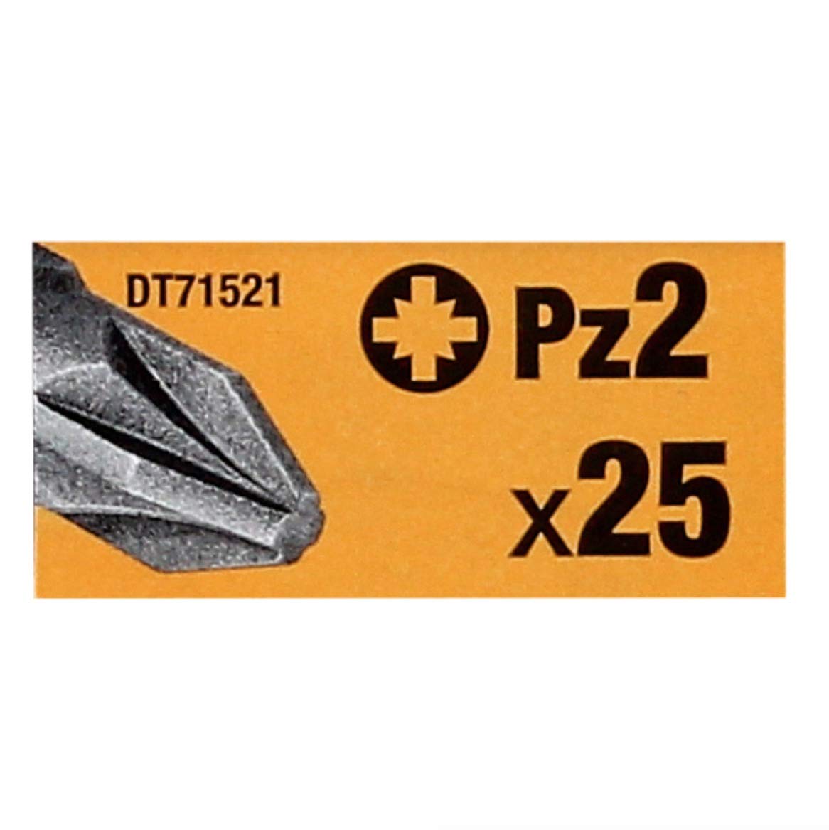 DEWALT Screwdriver PZ2 25 Piece Bit Set in Tic Tac Box, DT71521-QZ